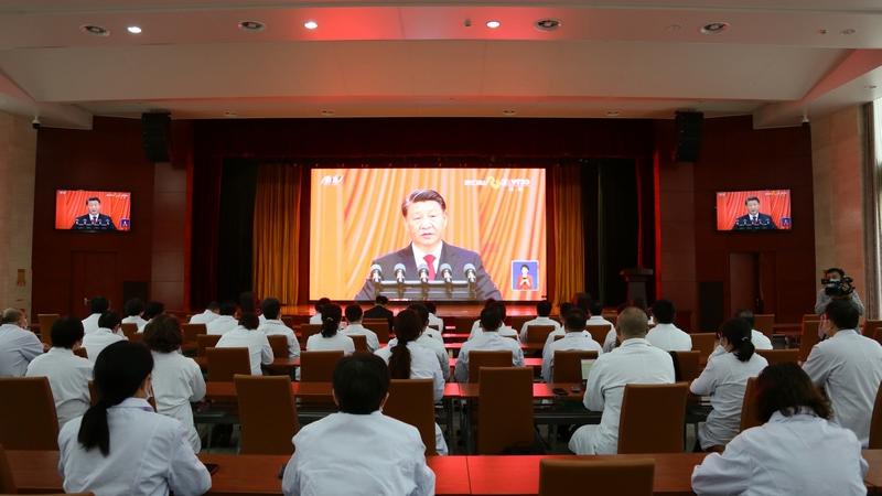 欧洲杯押注app组织收听收看中国共产党第二十次全国代表大会开幕盛况
